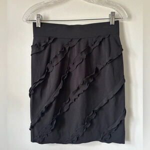 Marc by Marc Jacob’s Bodycon  Ruffle Black Mini Skirt